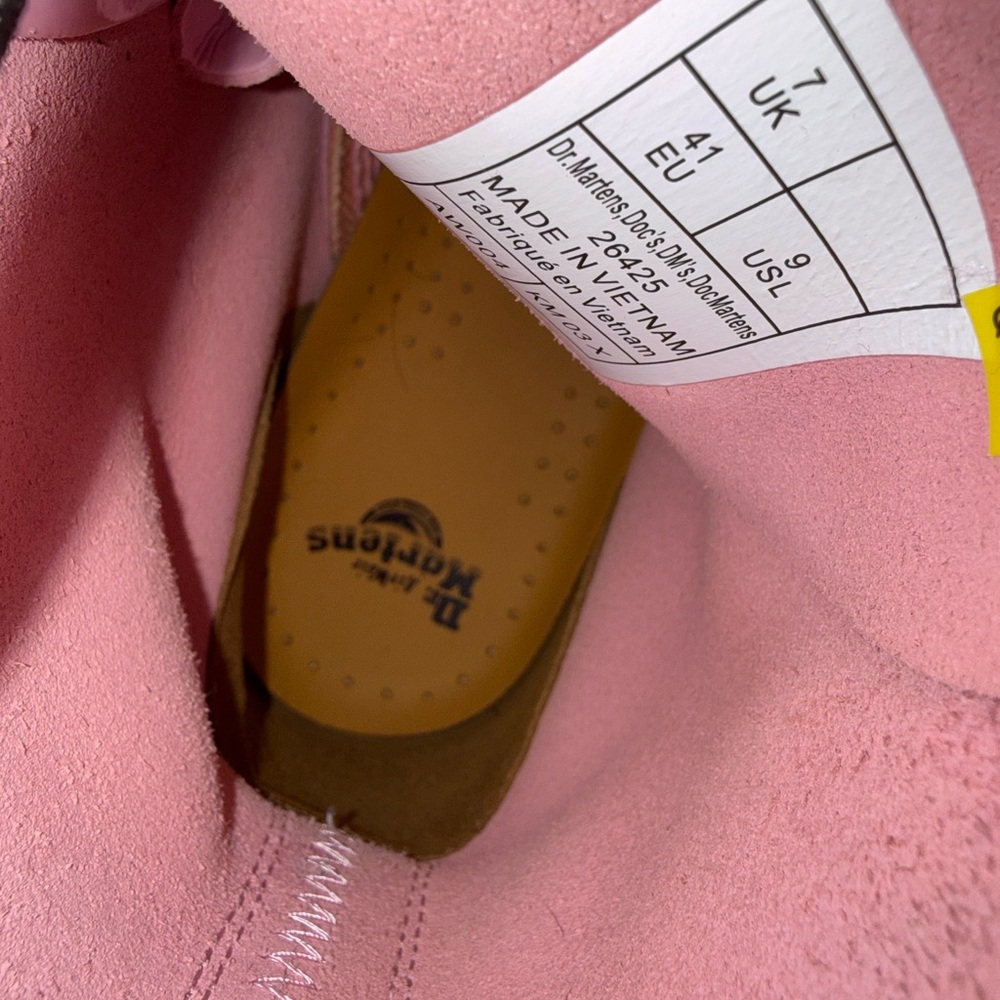 Dr. Martens Pink Combat Boots - Picture 6 of 13